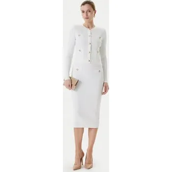 Dámská sukně Guess Pouzdrová sukně W5YD66 Z0130 Bílá Slim Fit XL