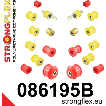 Silentblok nápravy 086195B: Strongflex Kompletní sada silentbloků pro zavěšení 23mm 15mm 2 x 081578 , 2 x 081579 14mm 14mm
