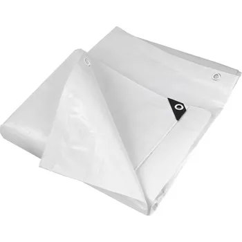 Krycí plachta KesTek Zakrývací plachta 210 g/m2, 4x6 m, bílá