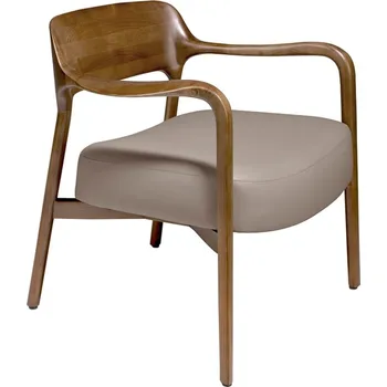 Křeslo Béžové koženkové křeslo Angel Cerdá No. 5082