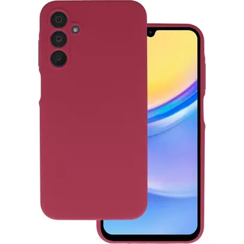 Pouzdro na mobilní telefon Silicone Lite Case pro Samsung Galaxy A15 4G/5G vínové