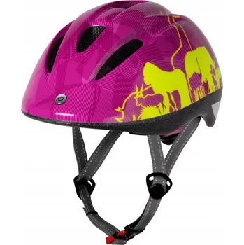 Cyklistická přilba Force Helmet Fun Animals dětská fluo-růžová