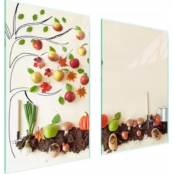 Obraz Skleněná ochranná deska na sporák 65x52 Zelenina