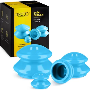 Masáž 4FIZJO Gumové masážní baňky 4FIZJO PRO+ MODRÁ