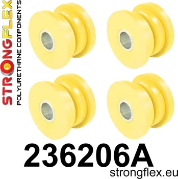 Silentblok nápravy 236206A: Strongflex Sada silentbloků předního nosníku varianta SPORT