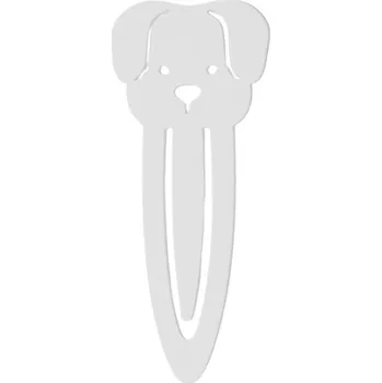 Doplněk ke knize Pes záložka z 3D tiskárny | Psí 3D záložka | Svíčkománie3D Barva: Bílá pastelová