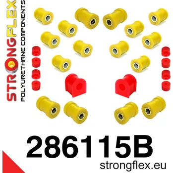 Silentblok nápravy 286115B: Strongflex Sada silentbloků zadního zavěšení 18mm