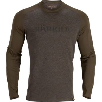 Pánské tričko Pánské triko Härkila Metso L/S Willow Green XL