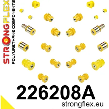 Silentblok nápravy 226208A: Strongflex Sada silentbloků zadního zavěšení varianta SPORT 17mm 221761