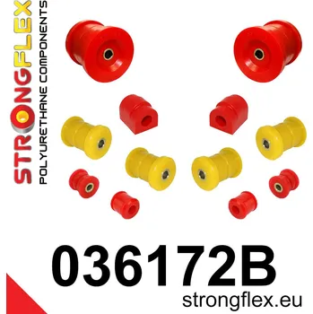 Silentblok nápravy 036172B: Strongflex Sada silentbloků zadního zavěšení 23mm 4 x 031693A standard bush