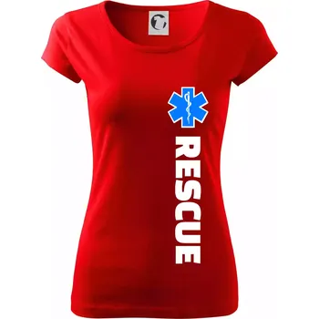 Rescue - pro záchranáře - Dámské triko Pure - XS ( Červená )