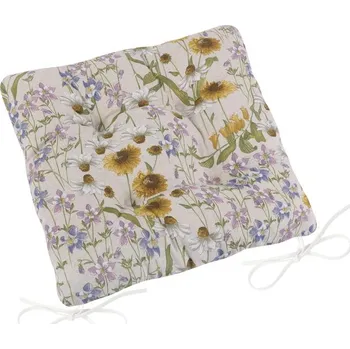 Podsedák Sedák IVO prošívaný 40 x40 cm, prošívaný heřmánky