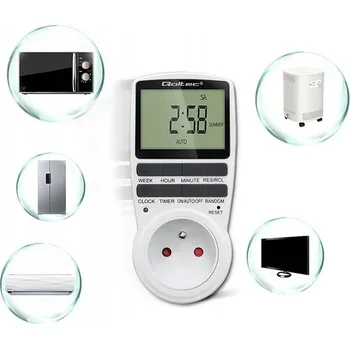 Časový spínač Qoltec 50628