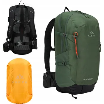 turistický batoh Batoh KADVA Escapada 30 l, zelený, nosný systém WINDFLOW