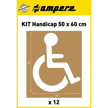 Barva ve spreji Šablony KIT Handicap, 50x60 cm, 12 ks