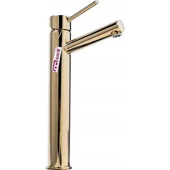 Vodovodní baterie Stojánková umyvadlová baterie Msanit Tube zlatá