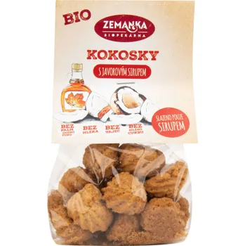 Cukrovinka 1 Bio kokosky s javorovým sirupem 100g