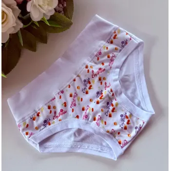 Dívčí spodní prádlo Dětské kalhotky Emy B2776 bianco 4 (Velikost 104)