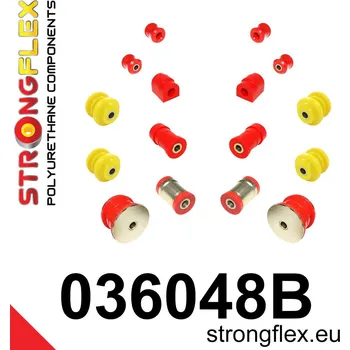 Silentblok nápravy 036048B: Strongflex Sada silentbloků zadního zavěšení 18mm