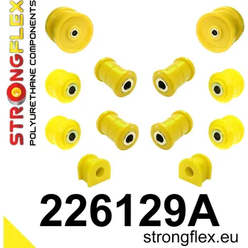 Silentblok nápravy 226129A: Strongflex Sada silentbloků zadního zavěšení varianta SPORT 17mm