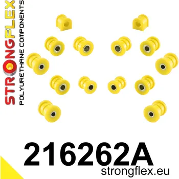 Silentblok nápravy 216262A: Strongflex Sada silentbloků zadního zavěšení varianta SPORT 15mm 14mm