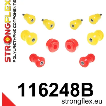 Silentblok nápravy 116248B: Strongflex Sada silentbloků předního zavěšení 30mm
