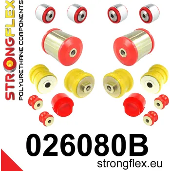 Silentblok nápravy 026080B: Strongflex Sada silentbloků předního zavěšení 25mm 37mm - 021260