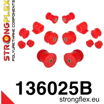Silentblok nápravy 136025B: Strongflex Kompletní sada silentbloků pro zavěšení 18mm 22mm 131136 - 59mm