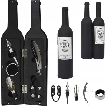 Otvírák Sada na víno BOTTLE BOX 5dílná, otvírák, vývrtka 5v1 – ideální jako dárek