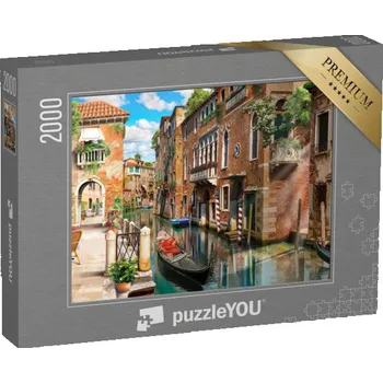 Puzzle puzzle 2000 dílků „Krásné Benátky, Itálie“