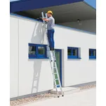 Výsuvný žebřík z hlínu, 2dílný, 2x16 příčlí, protiskluzové nohy nivello®