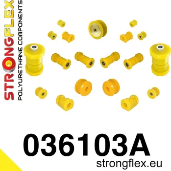 Silentblok nápravy 036103A: Strongflex Kompletní sada silentbloků pro zavěšení varianta SPORT 18mm 12mm 031195 - 031525 x 2 4 x 031314 standard bush
