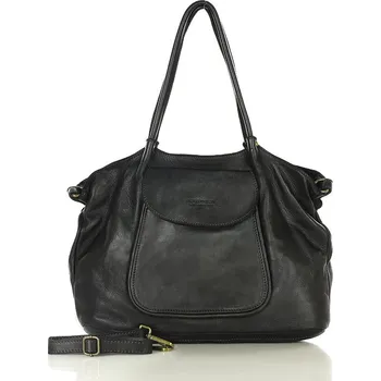 Kabelka Kožená kabelka přes rameno Mazzini M86 černá