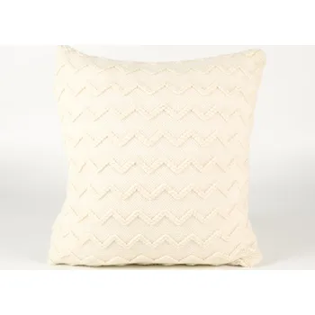 Pletený povlak na polštář 45x45 vzor 2 béžový