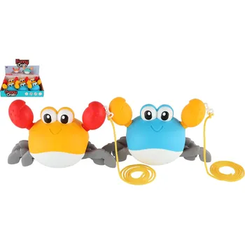 Hračka pro nejmenší KRAB LEZOUCÍ NATAHOVACÍ 20 CM