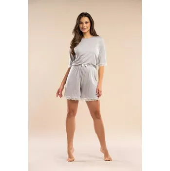 Pánské pyžamo Belle Reverie The Promise MK 36 1/2 S-XL pyžamo stříbro S