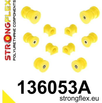 Silentblok nápravy 136053A: Strongflex Sada silentbloků předního a zadního zavěšení varianta SPORT 24mm 34mm