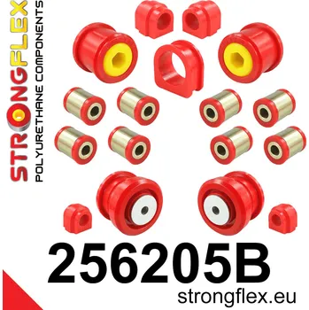 Silentblok nápravy 256205B: Strongflex Kompletní sada silentbloků pro zavěšení do 05 / 2003 22,5mm 18mm