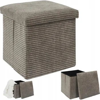 Taburet Béžový čalouněný Taburet HowHomely