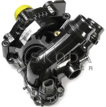 Chladič motoru Vodní čerpadlo, chlazení motoru ŠKODA Original OEM 06H121026DS
