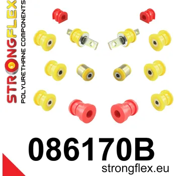 Silentblok nápravy 086170B: Strongflex Sada silentbloků zadního zavěšení 19mm 2 x 081578 , 2 x 081579 12mm