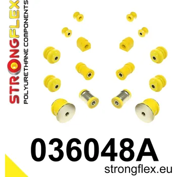 Silentblok nápravy 036048A: Strongflex Sada silentbloků zadního zavěšení varianta SPORT 22mm