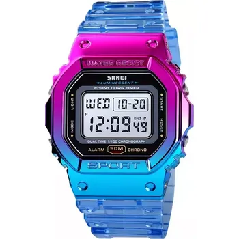 Hodinky SKMEI 1622 dámské digitální hodinky Rainbow Purple