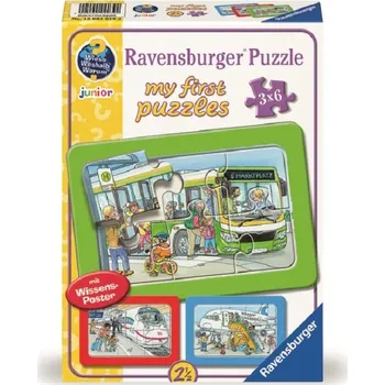 Puzzle RAVENSBURGER Moje první puzzle Dopravní prostředky 3x6 dílků