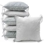 TTOMI T-TOMI Mantinel polštářkový do postýlky, grey/little dots