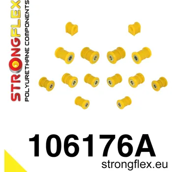 Silentblok nápravy 106176A: Strongflex Sada silentbloků zadního zavěšení varianta SPORT 14mm 35mm