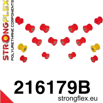 Silentblok nápravy 216179B: Strongflex Sada silentbloků zadního zavěšení 24mm 211848 34mm 39mm