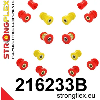 Silentblok nápravy 216233B: Strongflex Sada silentbloků zadního zavěšení 16mm
