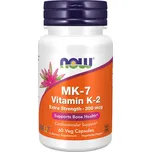 NOW FOODS Vitamin K2 jako MK-7, Extra, 300 μg, 60 rostlinných kapslí