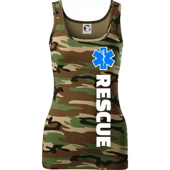 Rescue - pro záchranáře - Dámské Maskáčové tílko - 2XL ( Hnědý maskáč )